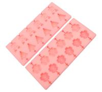 Kichvoe 2 Pièces Moule à Sucettes en Silicone Rose, 12 Cavités, Fleurs | Chocolat et Bonbons Durs, Surface Antiadhésive, Résistant à Chaleur, Usage Maison, Familles