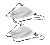 Kichvoe 2 Pièces Paquet à Dos de Sport à Cordon Imperméable en Tissu Oxford Résistant Grosse Capacité pour Courts Voyages et Centre Commercial