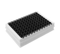 Kichvoe 2 Pièces Plaque de Culture Cellulaire Plastique Détachable 96 Puits Conception Précise des Trous et Fond Unique, Compatible pour Expériences de Laboratoire et Tests de Culture