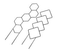 Kichvoe 2 Pièces Treillis en Fer Noir pour Plantes Grimpantes, Support Facile à Installer, Adapté pour Intérieur et Extérieur, pour Vignes et Fruits Passion