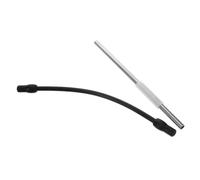 Kichvoe 2 Pièces Tuyau de Remplacement en Silicone pour Mousseur de Lait Compatible Machines à Café Automatiques Connecteurs en Acier Inoxydable pour Boissons Cappuccino