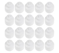 Kichvoe 20 Pièces Bouchons de Bouteille Sport en PE Blanc Étanches pour Bouteilles d'eau et Gourdes, Prévention des Fuites, Accessoires Pratiques pour Activités Sportives