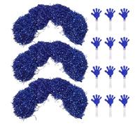 Kichvoe 24 Pièces Applaudisseurs de Fête Bruit de Mains, Bleu pour Jeux | Son Percutant, Design Portable, pour Adultes et Garçon et Filles, Usage en Fête, Animation de Groupe, Bleu