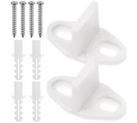Kichvoe 2pcs Butoir de Porte pour Porte Coulissante Guides de Plancher en Acier Carbone et Pom Installation Simple Mécanisme Pratique Style Classique de Grange