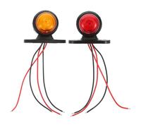 Kichvoe 2pcs Feux de Position Latéraux Double Face LED 2 Leds pour Caravanes et Bus, Étanches Abs Pc, Installation Facile, Feux pour Mise à Niveau Véhicule