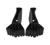 Kichvoe 2pcs Patins de Rechange pour Échelle en Caoutchouc Noir, Protection Antidérapante Résistante aux Chocs pour Pieds D'échelle, Accessoires Sécurisés pour Usage Domestique