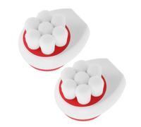 Kichvoe 2pièces Brosse Nettoyante Visage Silicone Double Face Brosse Manuelle Souple pour Nettoyage et Exfoliation des Pores Massage et Soin Quotidien Peau Sensible Anti-humidité