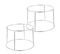 Kichvoe 2pièces Porte-Plats à Fruits de Mer Acier Inoxydable Support à Pizza Double Couche Étagère à Fruits de Mer pour Buffet