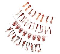 Kichvoe 4 Ensembles Bannière en Papier D'halloween Décorative à Suspendre pour Porte et Branche, Solide, Lot de Sets de Ensembles pour Décoration de Fête Effrayante
