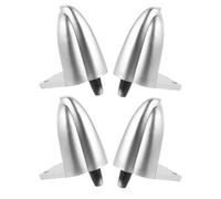 Kichvoe 4 Pièces Coussinets D'isolation pour Haut-parleurs ABS Pieds | Pointe de Support pour Tour et Caisson, Rainures Antidérapantes, Biseaux, Placement Stable sur Bureau