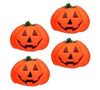 Kichvoe 4 Pièces Quatuor de Jouets Forme de Citrouille pour Animaux de Compagnie Jouets à Couiner pour Chiens et Parfaits pour Halloween Renforcent Amitié Entre Votre Animal pour Jouer et