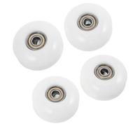 Kichvoe 4 Pièces Roues de Skateboard Cruiser Street en PU Blanc | Usage Quotidien et Street Cruising, Résistance à L’usure, Flexibilité, Adhérence Renforcée, Métal Inclus