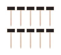Kichvoe 40pcs Mini Tableau Noir en Bois pour Plantes Bâtonnet, Léger et Pratique, pour Projets Décoratifs DIY la Maison