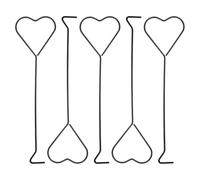 Kichvoe 5 Pièces Crochet pour Bougie de Cœur, Outil d'entretien des Bougies en Acier Inoxydable Noir, pour Bougie Pilier, Extinction sans Fumée, Usage Quotidien Maison