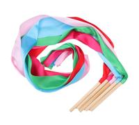 Kichvoe 5 Pièces Ruban de Gymnastique Rythmique Flexible en Tissu pour Danse et Exercices Colorés, Pratique et Élégant pour Entraînement Artistique et Spectacle Couleur Couleur Aléatoire