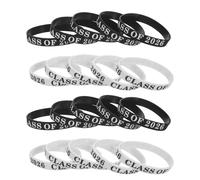 Kichvoe 50 Pièces Bracelets en Silicone Légers et Flexibles pour Célébration 2026, pour Fêtes de Fin D'études et Activités de Groupe