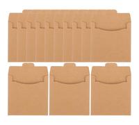 Kichvoe 50 Pochettes en Papier Kraft pour CD et DVD, Support de Rangement Pratique, Économise de l'espace, pour Archivage et Salle de Référence, Lot de 50 Pièces