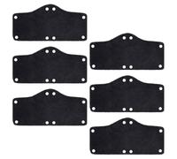 Kichvoe 6 Pièces Coussinet de Doublure de Casque, Coussin Intérieur de Casque de Sécurité en Polyester Noir, Confortable et Respirant, pour Ouvriers du Bâtiment en Extérieur