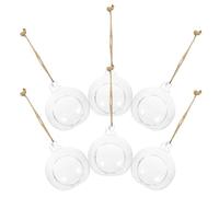 Kichvoe 6 Pièces Vase Hydroponique Micro-Paysage en Verre Suspendu pour | Corps Transparent, Design à Suspendre, Facile à Décorer Ranger, pour Maison et Chambre