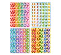 Kichvoe 8 Feuilles D'autocollants de Récompense Réfléchissants en Vinyle pour Garçon et Filles et Enseignants, 330 Pièces Colorées, pour Fêtes et Activités Créatives