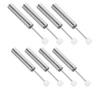 Kichvoe 8 Pièces Amortisseur de Couvercle de Poubelle à Fermeture Douce | Piston Hydraulique Nickelé, Usage Maison ou Bureau, Insertion de Remplacement pour Fermeture Lente