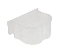 Kichvoe 8 Pièces Mangeoire à Oiseaux en Plastique Semi-Circulaire,