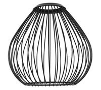 Kichvoe Abat-jour en Métal Ajouré Style Vintage, Diamètre Supérieur 4,2 Cm Inférieur 8 Cm, Forme Goutte, Noir, Abat-jour de Plafonnier Décoratif pour Lampe Suspendue, Lampe Domestique,