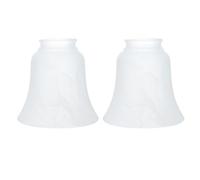 Kichvoe Abat-jour en Verre E27 2 Pièces pour Lampe de Plafond et Applique Murale, Style Simple, Facile à Assembler, Éclairage Diffus Décoratif pour Chambre et Salon