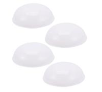 Kichvoe Abat-jour Rond en Pvc Blanc Diffuseur de Lumière Confortable et Élégant pour Plafonniers LED 4pcs pour Couloirs et Passages Minimalistes