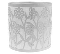 Kichvoe Abat-jour tambour Abat-jour de rechange en métal - Cache-ampoule ajouré en forme de fleur pour lampe de table ou lampadaire