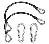 Kichvoe Accessoire pour Câble de Gym en Acier Inoxydable 304 Robuste avec Mousqueton, Ensemble 1 Set pour Machine à Câble, pour Entraînements en Salle de Sport