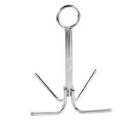 Kichvoe Ancre de Yacht à 4 Griffes en Acier Inoxydable Résistante la Corrosion, Grappin Marin Multifonction pour Amarrage Bateau, Pêche et Navigation de Plaisance en Extérieur