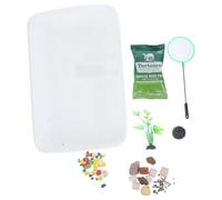 Kichvoe Aquarium à Tortues Boîte en Plastique pour Tortue Plateforme avec Rampe Multi-Usage Plastique pour Hibernation et Ponte et Reptile