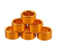 Kichvoe Bagues en Aluminium Or 10 Pièces pour Pattes de Pigeons 8 MM Diamètre Intérieur 6 MM Hauteur Adaptées au Suivi Sanitaire et Dressage d'oiseaux