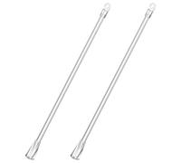 Kichvoe Baguette à Rideaux Transparente 43 Cm, Lot de 2 Tringles de Remplacement pour Stores Vénitiens, Tiges de Traction Pratiques pour Contrôle Facile des Rideaux, Accessoires