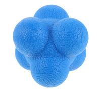 Kichvoe Balle de Réaction Hexagonale en Silicone Bleu pour Entraînement de Réflexes et Coordination Main-œil, pour Tennis et Football en Intérieur ou Extérieur
