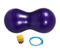 Kichvoe Ballon de Yoga en PVC Anti-éclatement 45x70 Cm avec Gonfleur, Balle de Massage Portable à Forte Capacité de Charge pour Fitness et Détente