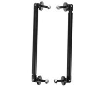 Kichvoe Barre de Renfort de Jambe de Force en Alliage D'aluminium 150 Mm, Tige Extensible Noire, Paire pour Pare-chocs, Accessoires de Modification et Tuning Voiture, Protection