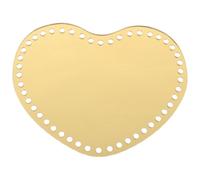 Kichvoe Base de Paquet en Acrylique Forme Cœur 2pcs pour Paquet à Tricot Fait Main, Protège le Fond, Design Délicat et Matériau Acrylique pour Accessoires Crochet