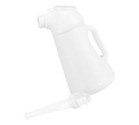 Kichvoe Bidon D’huile Moteur 3l en Plastique Robuste Long Bec Verseur, Distributeur Manuel Précis pour Voiture et Machines Domestiques, Bouteille Rechargeable pour Ravitaillement