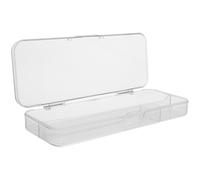Kichvoe Boîte à Crayons Transparente Grosse Capacité pour Ranger Crayons et Stylos en Plastique Portable pour Paquet à Dos ou Bureau des Étudiants