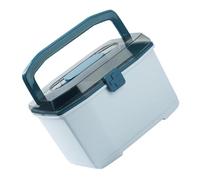 Kichvoe Boîte à Remède en Plastique, Boîte à Pharmacie à Double Couche, Grosse Capacité, Légère, Bleu, pour École et Bureau
