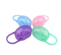 Kichvoe Boîte à Tétines en Pp Portable Facile à Nettoyer Anti-poussière 4 Pièces Étui de Rangement pour Tétines Couleur pour Bébé, Voyage et Maison Couleur