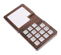 Kichvoe Boîte de Mélange de Pigments en Bois Marron 15 Compartiments, Facile à Utiliser et Compatible Planche de Mélange pour Peinture Aquarelle en Classe ou Atelier