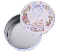 Kichvoe Boîte en Fer-Blanc Ronde Décorative pour Bonbons et Biscuits, Coffret Présent Raffiné pour Événements et Célébrations