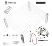 Kichvoe Boîtier Ordinateur à Cadre Ouvert en Alliage D'aluminium Transparent, Facile à Installer Haute Résistance, pour Tests de Composants et Support de Cartes Mères Matx