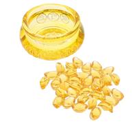 Kichvoe Bol Décoratif Cristal 36 Pièces Ensemble Ornement Corne D’abondance pour Décoration Intérieure, Bureau, Festival et Collection Artistique, Décoration de Table Multifonctionnelle