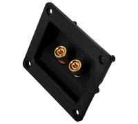 Kichvoe Borne de Connexion Audio Stéréo 2 Voies en Cuivre Pur Plaque Épaissie pour Caisson de Basses, Connecteur Jack Haute Conductivité, Accessoire DIY pour Enceintes Compactes