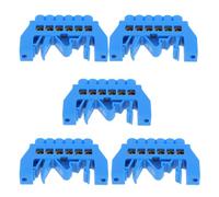 Kichvoe Bornier Électrique en Cuivre Bleu 5pcs, Haute Conductivité Design Trou Zéro Ligne, pour Systèmes de Distribution Résidentiels et Industriels