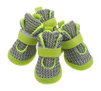 Kichvoe Bottines avec Semelle Résistante à l'usure et Antidérapante pour Petits Chiens Lot de 4 en Maille Respirante pour Trottoirs et Lisses